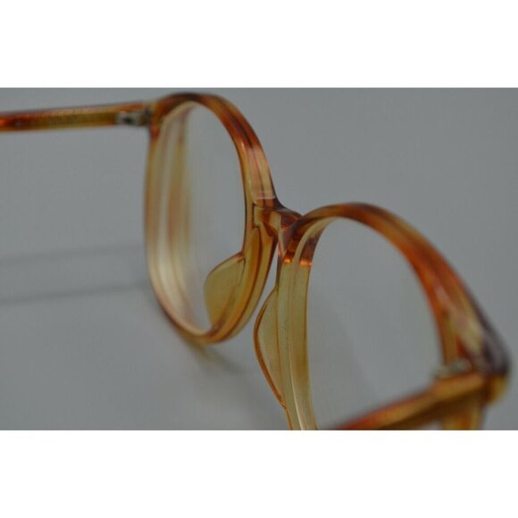 Concorde Eyeglasses Frames Orange Plastic Secretary Geek Chic 53^18 140mm Vtg - Picture 7 of 11